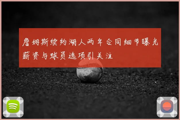 詹姆斯续约湖人两年合同细节曝光薪资与球员选项引关注