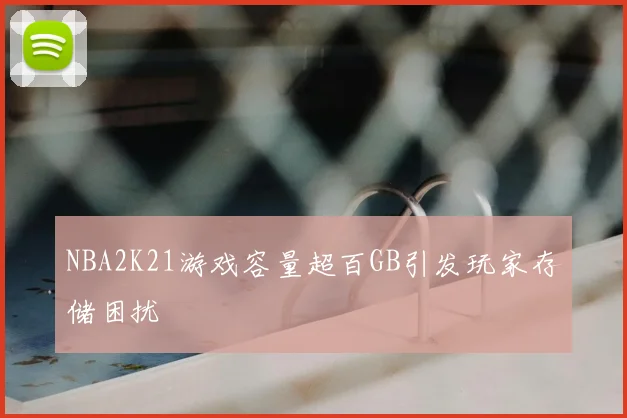 NBA2K21游戏容量超百GB引发玩家存储困扰